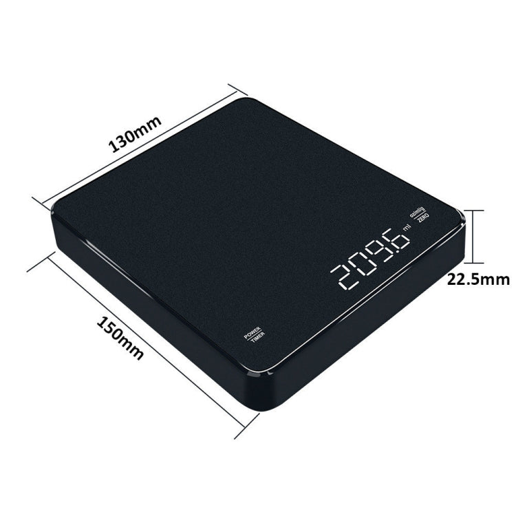 Household LED Electronic Coffee Scale, Specification: Blue