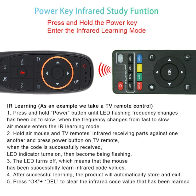 Intelligent Voice Remote Control With Learning Function, Style: G10SPro Backlight With Gyroscope