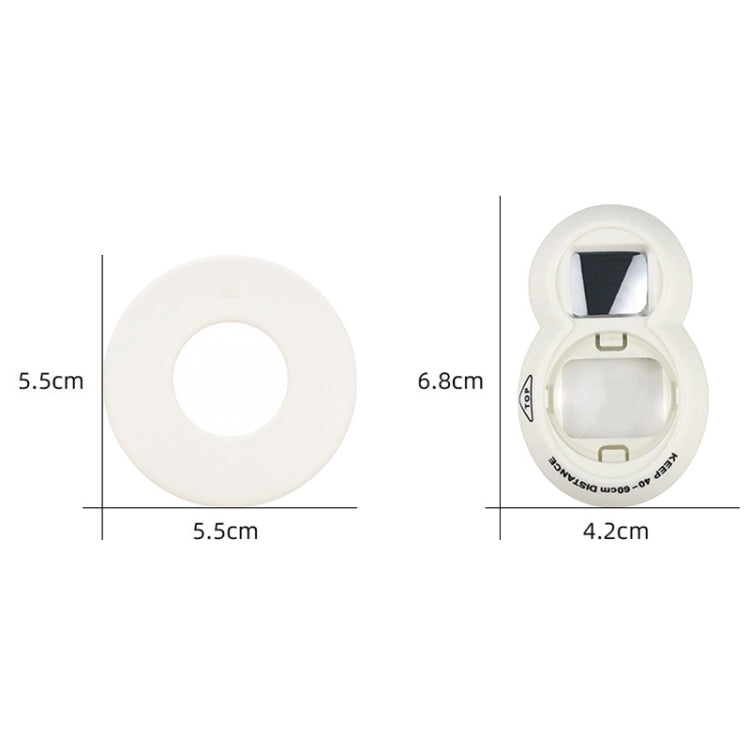 Mini Digital Camera Lens Selfie Mirror + Auxiliary Circle Set for FUJIFILM Instax Mini7+