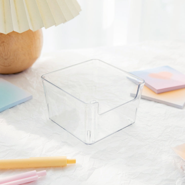 Desktop Waterproof Sticky Note Transparent Storage Box, Style: Upgrade