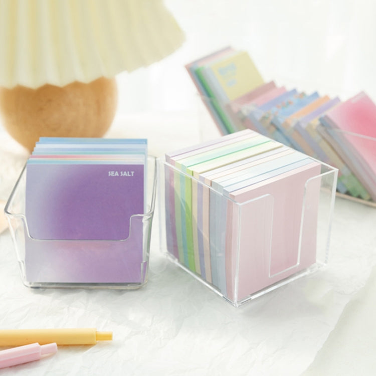 Desktop Waterproof Sticky Note Transparent Storage Box, Style: Upgrade