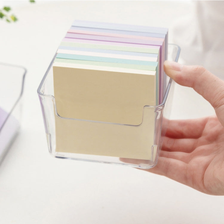 Desktop Waterproof Sticky Note Transparent Storage Box, Style: Upgrade