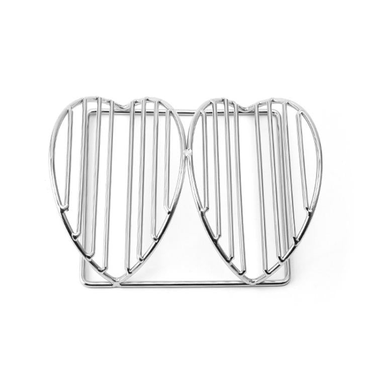 2 Layers 304 Stainless Steel Pancake Rack Crepe Corn Tortilla V-Shaped Stand