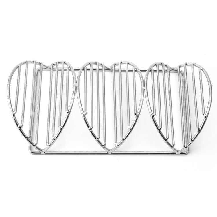 3 Layers 304 Stainless Steel Pancake Rack Crepe Corn Tortilla V-Shaped Stand