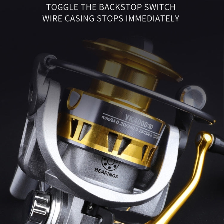 Metal Spinning Wheel Fishing Reel Casting Sea Rod Wheel, Style: YK SE6000 (Half Metal Ball Grip)