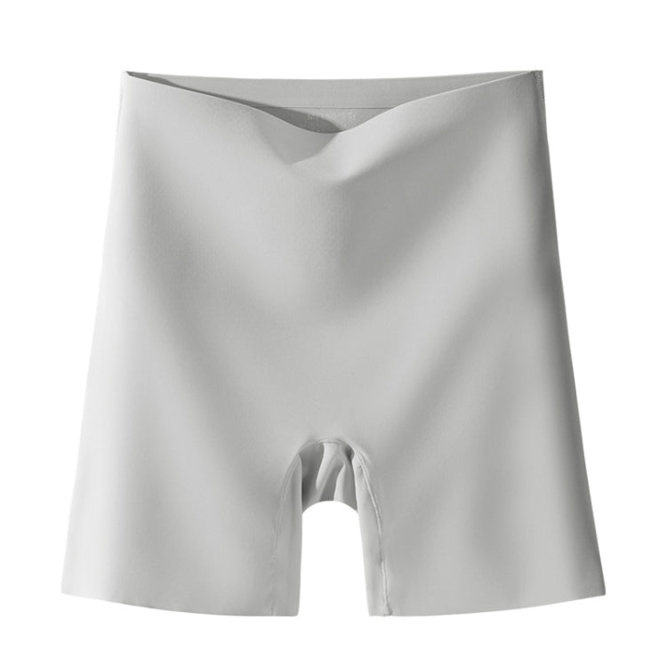 High Waist Seamless Safety Panties Ice Silk Shorts, Size: