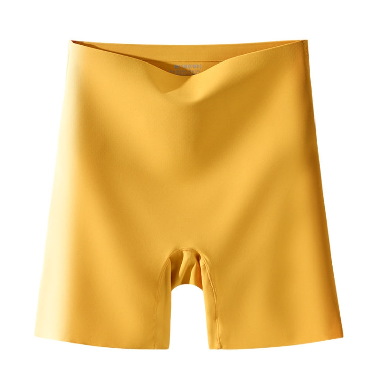 High Waist Seamless Safety Panties Ice Silk Shorts, Size: