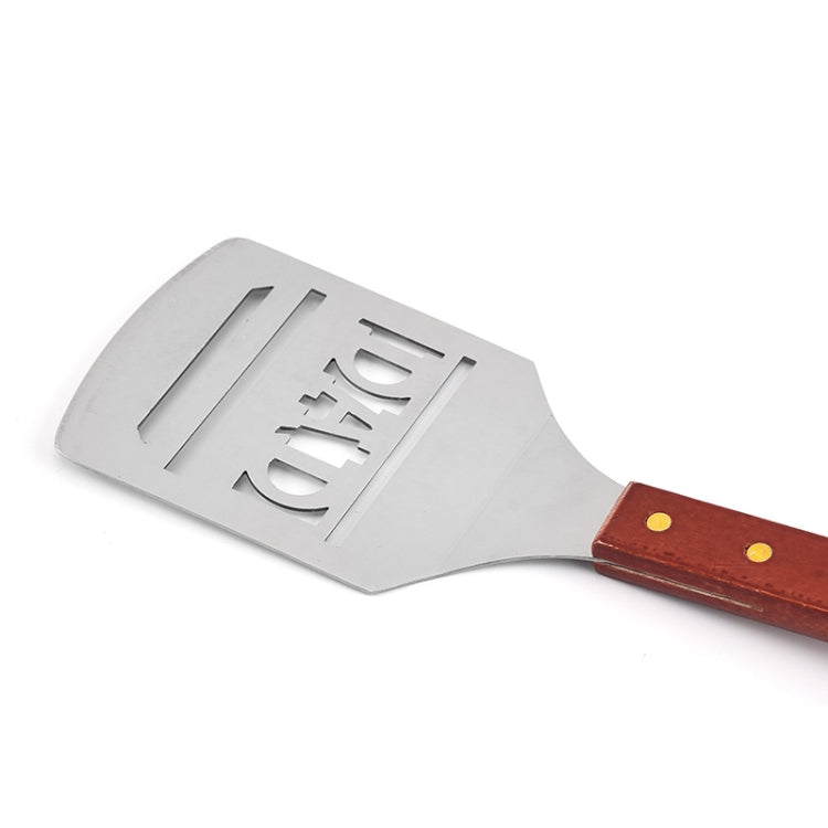 Stainless Steel BBQ Letter Shovel Outdoor Camping BBQ Tools With Bottle Opener Function