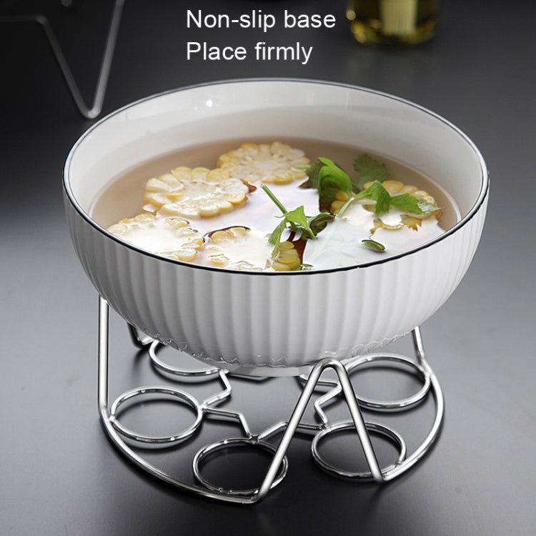 2 PCS Kitchen Stainless Steel Steamed Egg Rack, Style: 4.0 Line High Feet