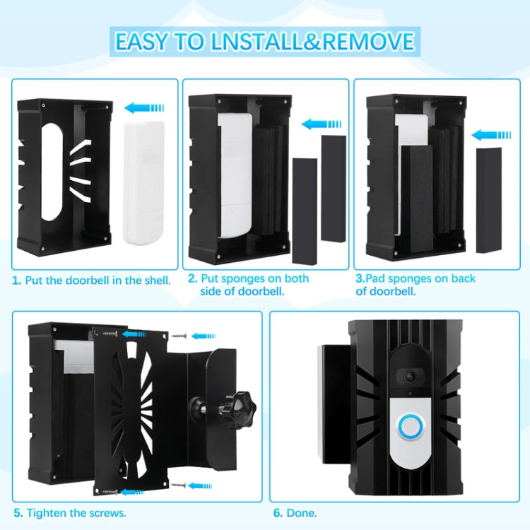 Anti-theft Video Doorbell Bracket For Ring Video Doorbell