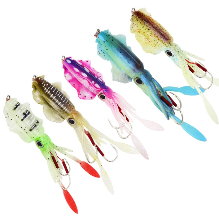 15cm 60g Sea Fishing Fake Bait Deep Sea Squid Soft Bait, Style: 1014