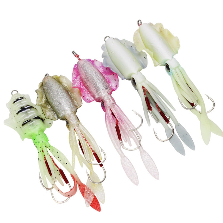 15cm 60g Sea Fishing Fake Bait Deep Sea Squid Soft Bait, Style: 1014