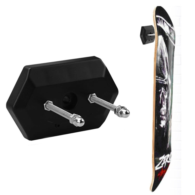 2PCS Wall Mount Skateboard Stand For Skateboard Deck Display and Storage(Black)