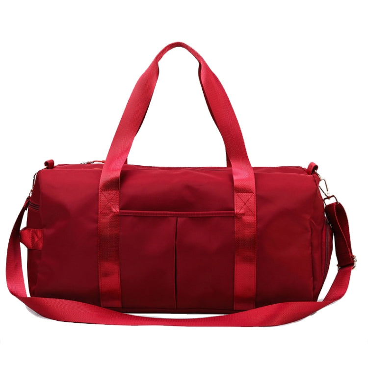 20200 Large Capacity Waterproof Sports Fitness Messenger Bag, Size: S (Wine Red)