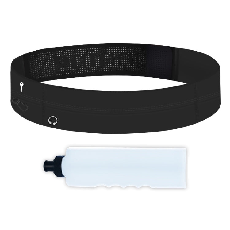 Running Waist Bag Invisible Outdoor Marathon Phone Storage Belt, Color: Black+Kettle