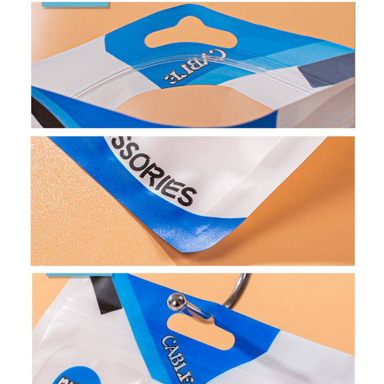 100 PCS  Charging Cable U Disk Universal Color Printing Sealing Pocket