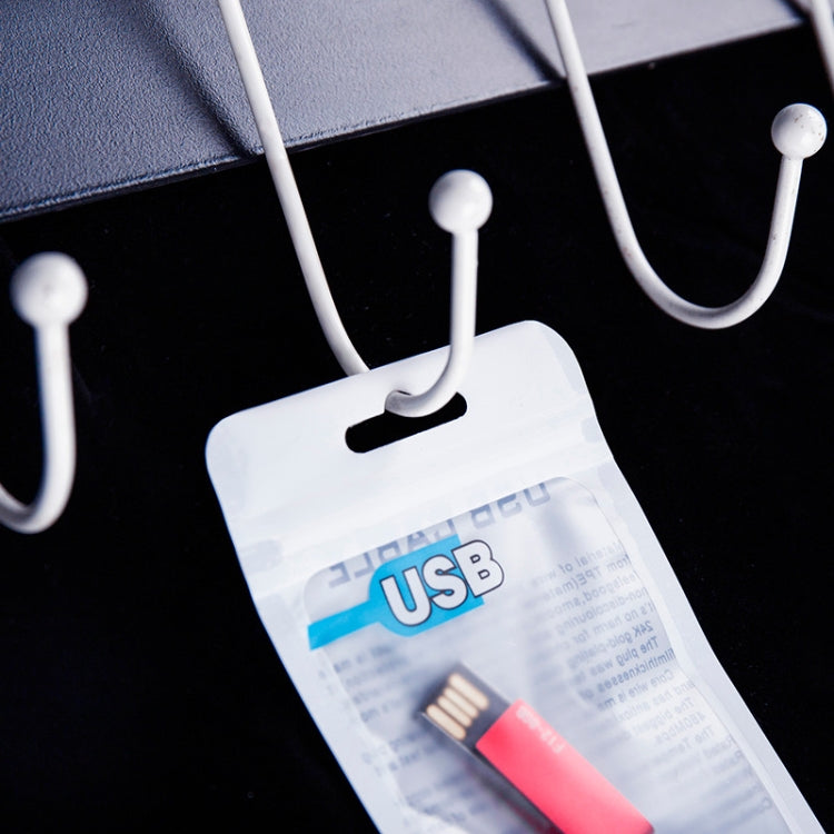 100 PCS  USB Cable Packaging Bag Data Cable Bag Ziplock Bag 7.5 x 12cm