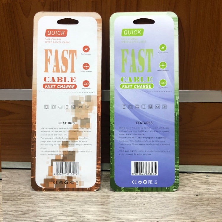 50 PCS Insert Card Packaging Box for Data Cable Earphone Cable