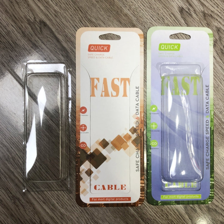 50 PCS Insert Card Packaging Box for Data Cable Earphone Cable