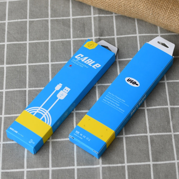 50 PCS Data Cable Packaging Carton Mobile Phone Charging Cable Storage Box