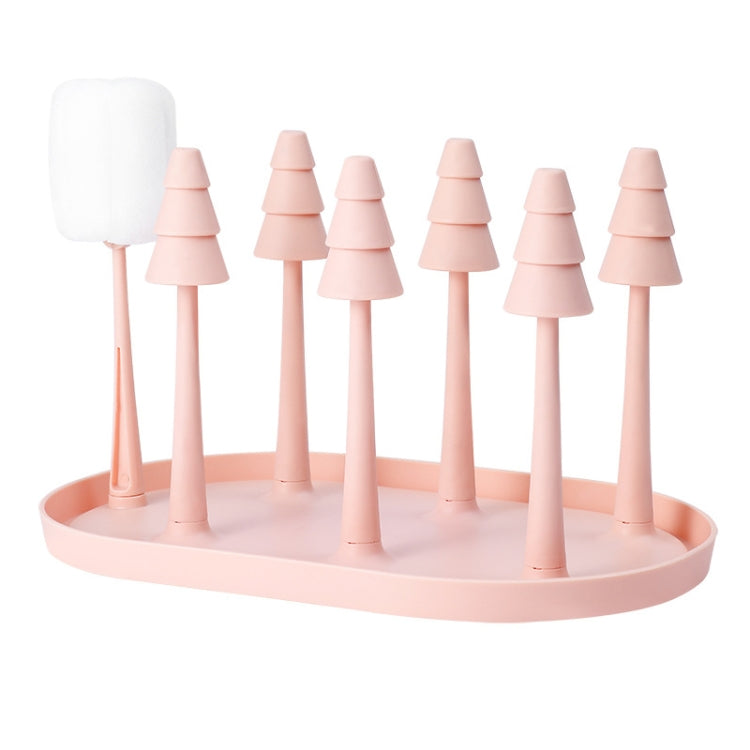 Plastic Tray Upside Down Drain Cup Storage Rack