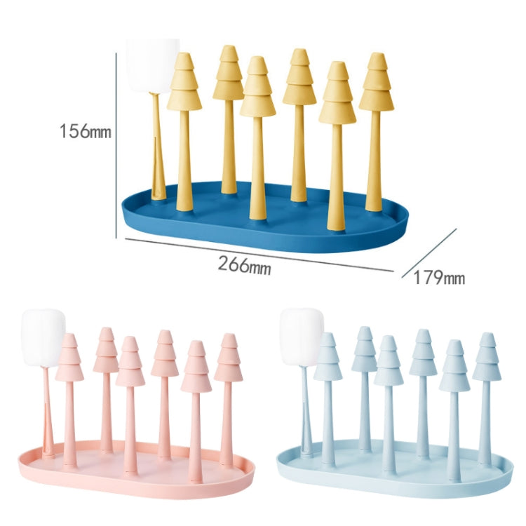 Plastic Tray Upside Down Drain Cup Storage Rack