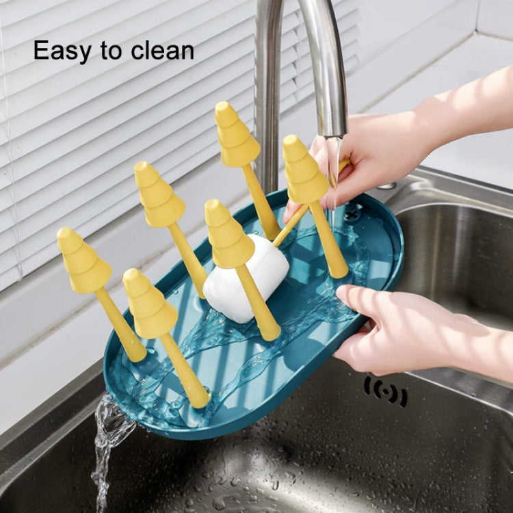 Plastic Tray Upside Down Drain Cup Storage Rack