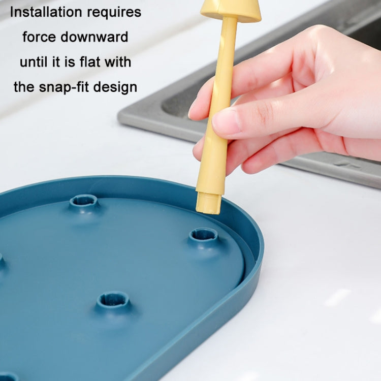 Plastic Tray Upside Down Drain Cup Storage Rack