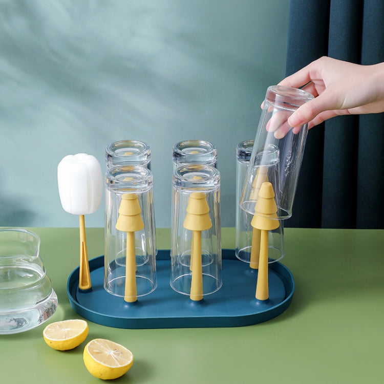 Plastic Tray Upside Down Drain Cup Storage Rack