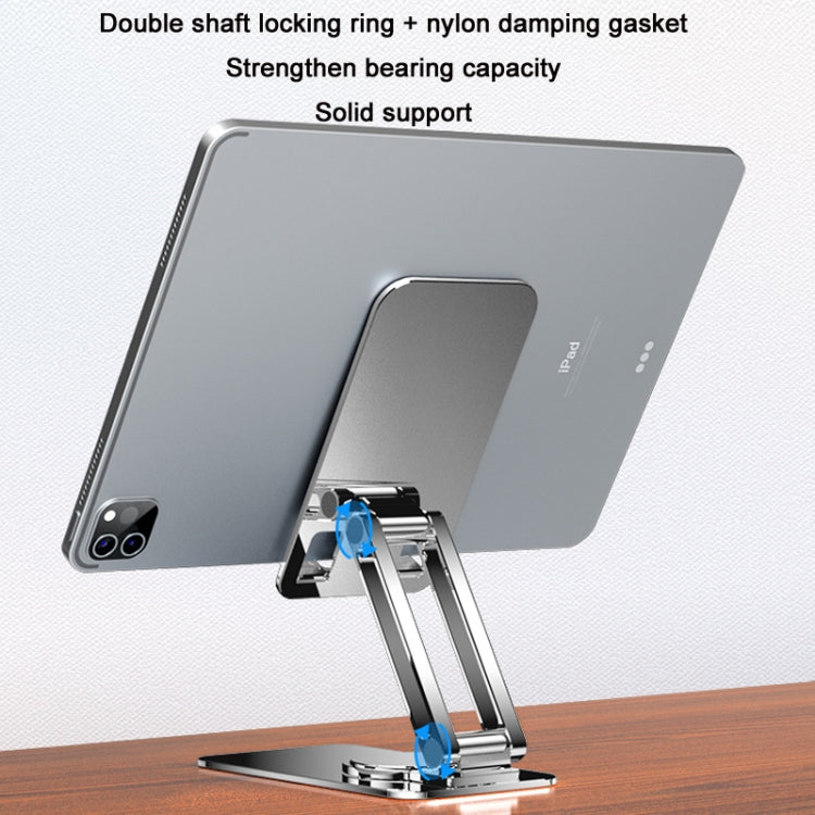 Portable Mobile Phone Tablet Desktop Stand, Color: All Metal Gray