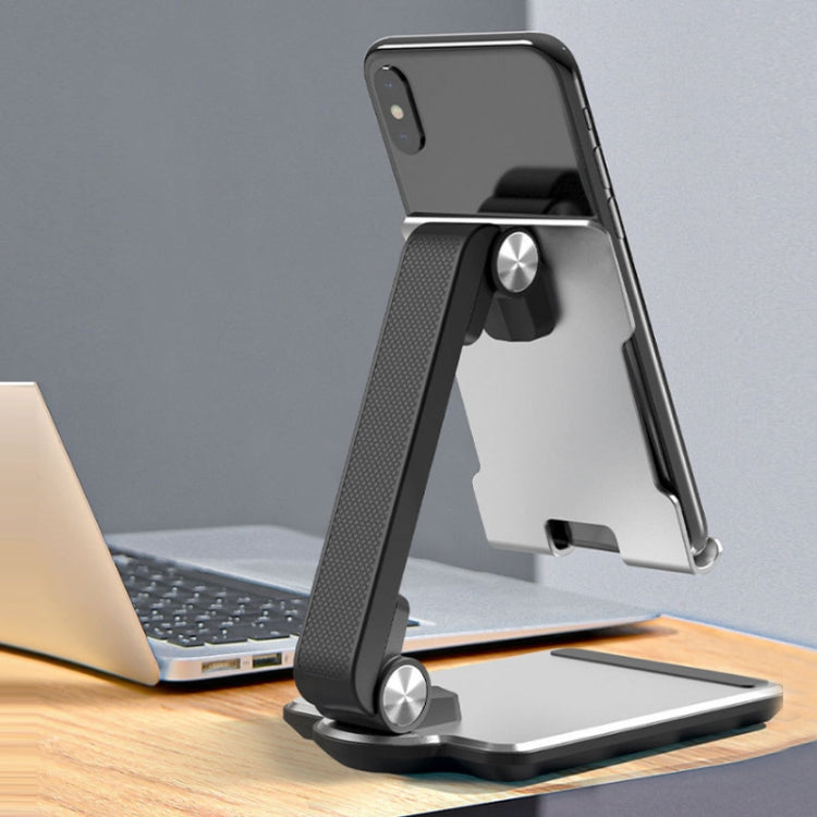 Portable Mobile Phone Tablet Desktop Stand, Color: Round Swivel Dark Grey