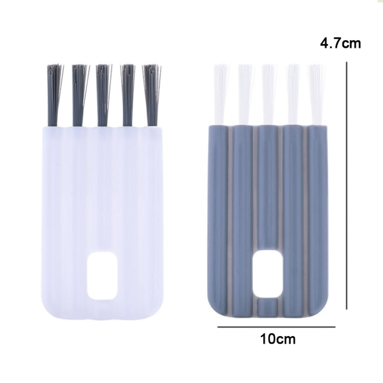 2 PCS Household Multifunctional Bendable Groove Crevice Cleaning Brush