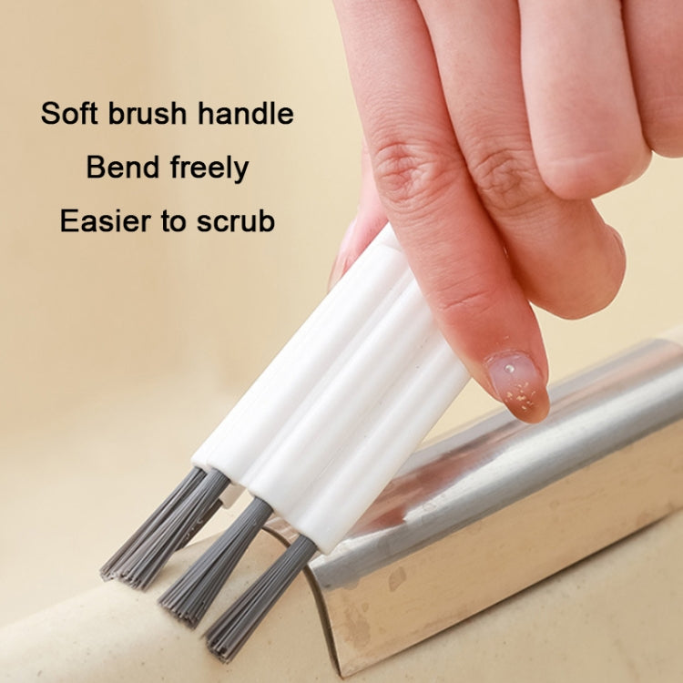 2 PCS Household Multifunctional Bendable Groove Crevice Cleaning Brush