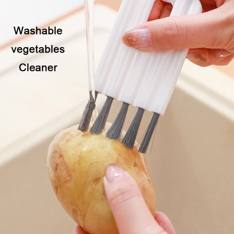 2 PCS Household Multifunctional Bendable Groove Crevice Cleaning Brush