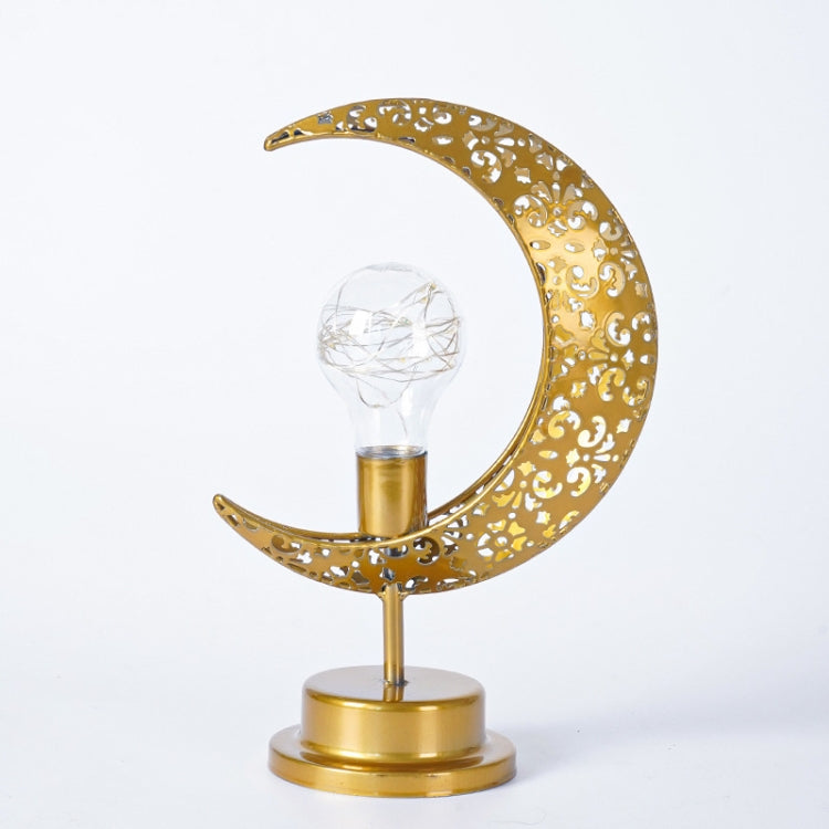 LED Wrought Iron Moon Lamp Decorative Lamp Festival Table Lamp,Style: Bubble Ball