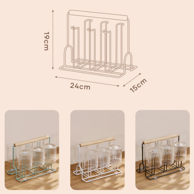 Household Glass Cup Upside-down Drain Rack Plant Rack
