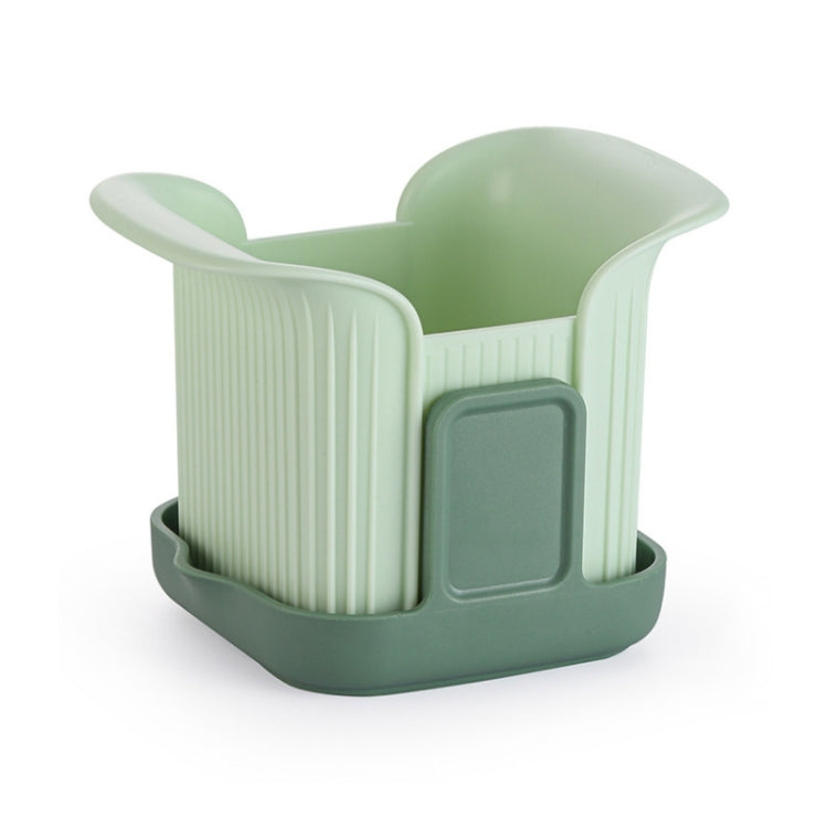 Household Hand-pressed Multi-function French Fries Vegetable Cutter(Green)