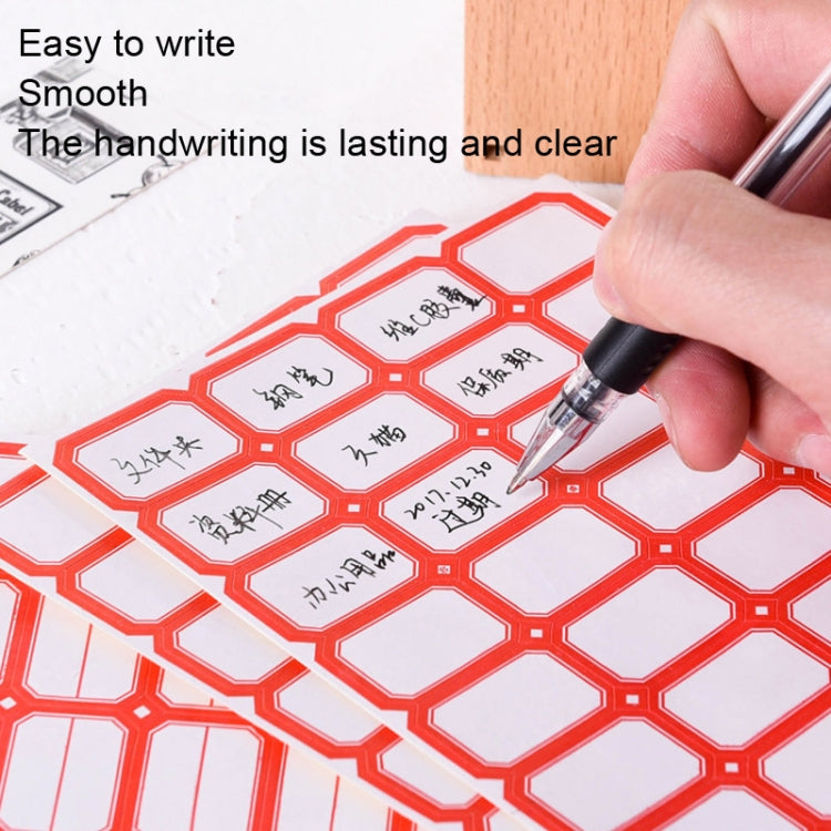 2 Bags Handwritten Self-adhesive Small Label Stickers, Specification: 4608 Red 50x28mm