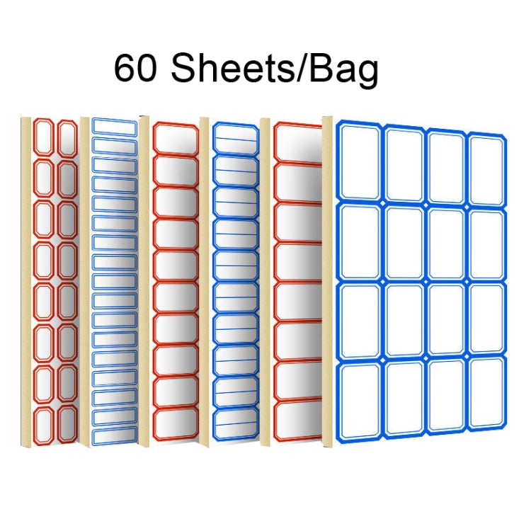2 Bags Handwritten Self-adhesive Small Label Stickers, Specification: 4626 Blue 37x25mm