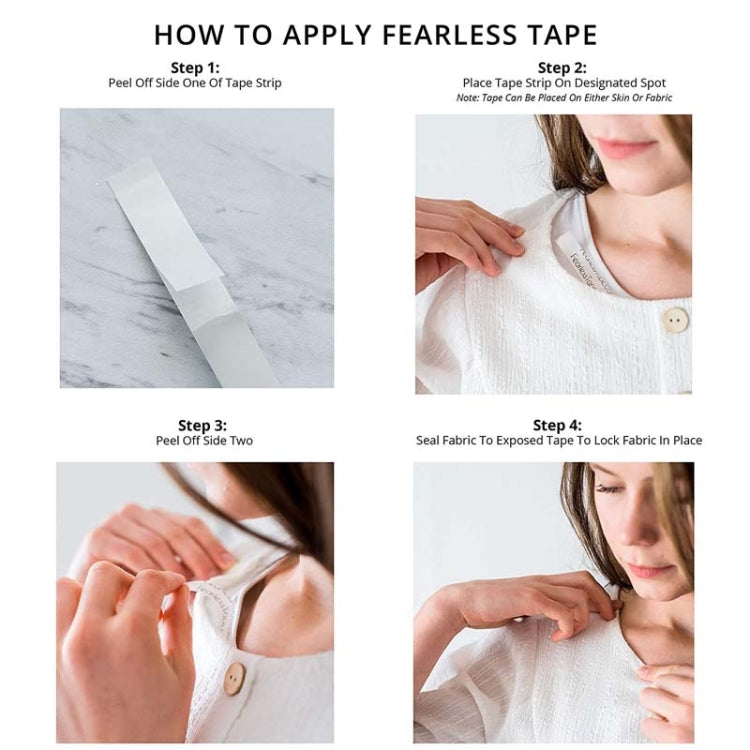 50 Pcs/Set  Waterproof Dress Cloth Tape Secret Body Adhesive Breast Bra Strip(Semicircle)