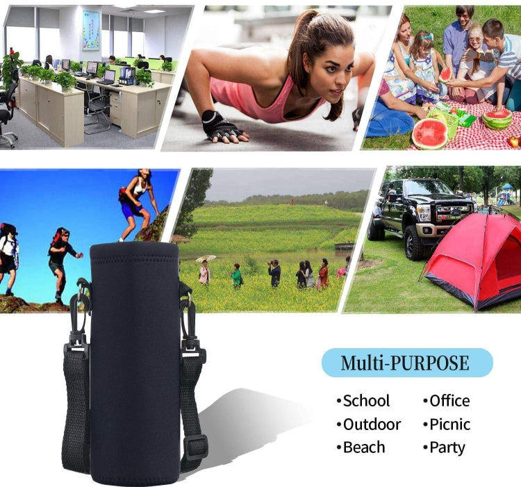 5 PCS Diving Material Outdoor Strap Cord Crossbody Cup Cover  1000ml
