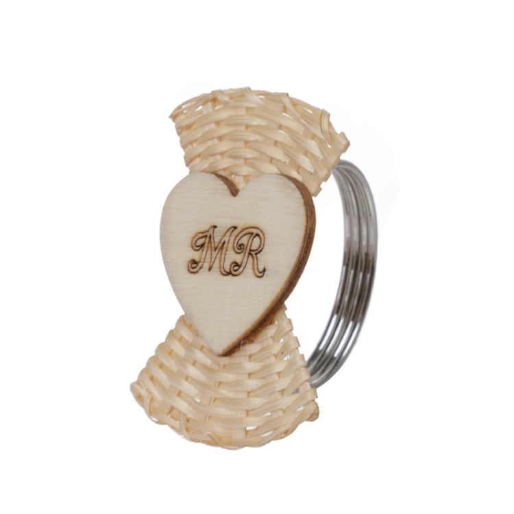2 PCS Retro Handmade Rattan Weave Napkin Buckle Western Dining Table Napkin Ring 6650