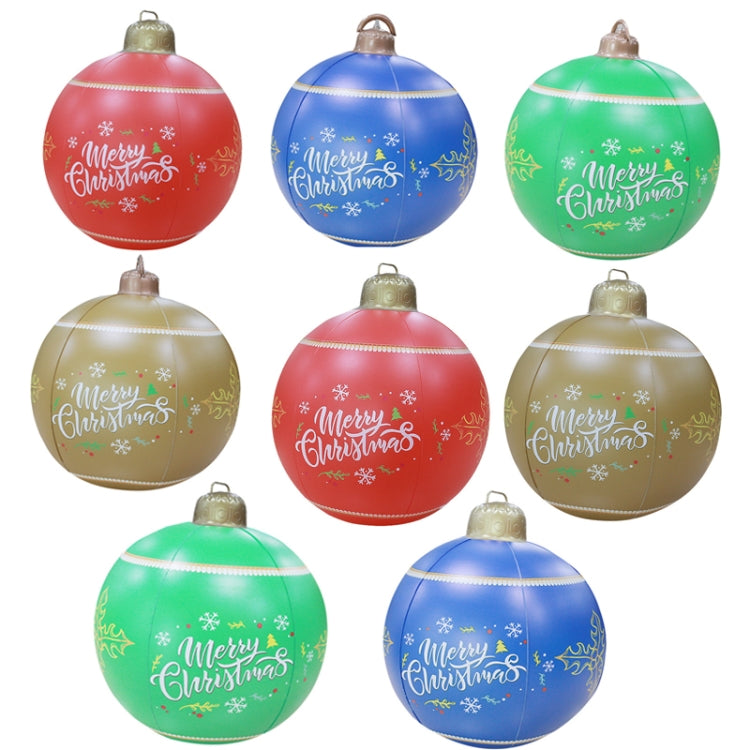 MT709 Inflatable Christmas Ball Yard LED Remote Control Glowing Ball Christmas Ornament, Style:, Color: Upgraded Type (Green)
