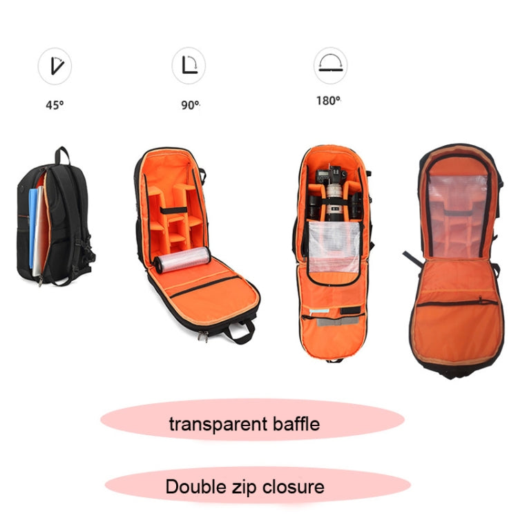 Oxford Cloth Waterproof Photography Backpack 17 Inch Laptop Backpack