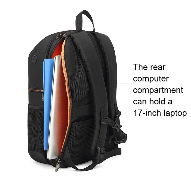 Oxford Cloth Waterproof Photography Backpack 17 Inch Laptop Backpack