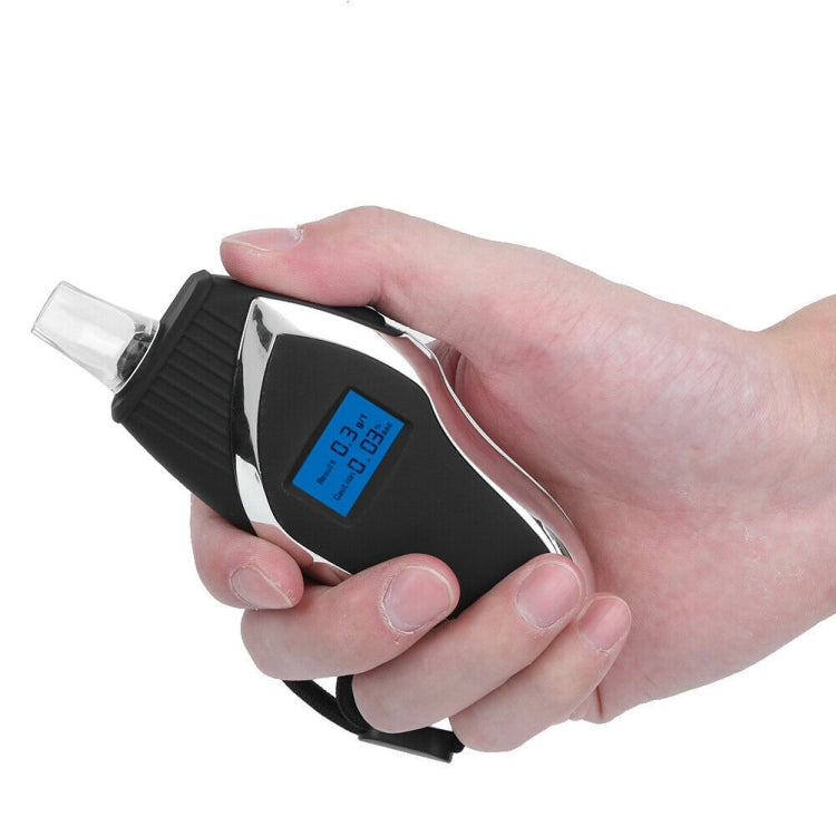 Breath Alcohol Detector Handheld Digital LCD Instrument For Drink Driving Test(Black)