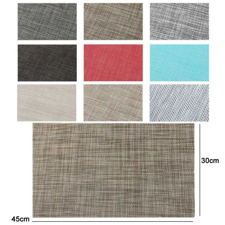 6 PCS PVC Woven Antibacterial Mildew Proof Heat Insulation Coaster