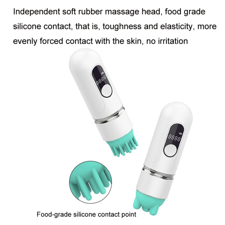 USB Portable Pet Massager Waterproof With Display Screen(White)