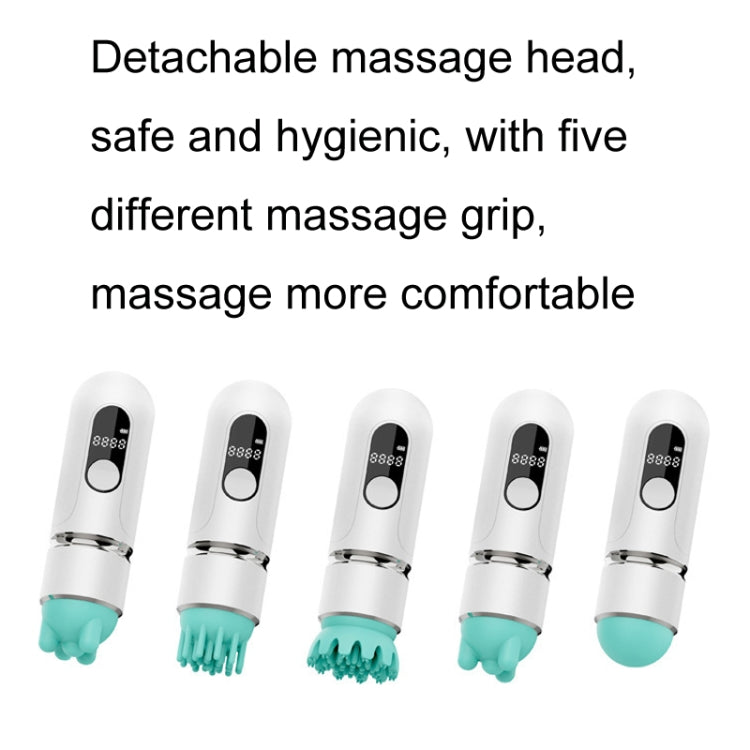 USB Portable Pet Massager Waterproof With Display Screen(White)