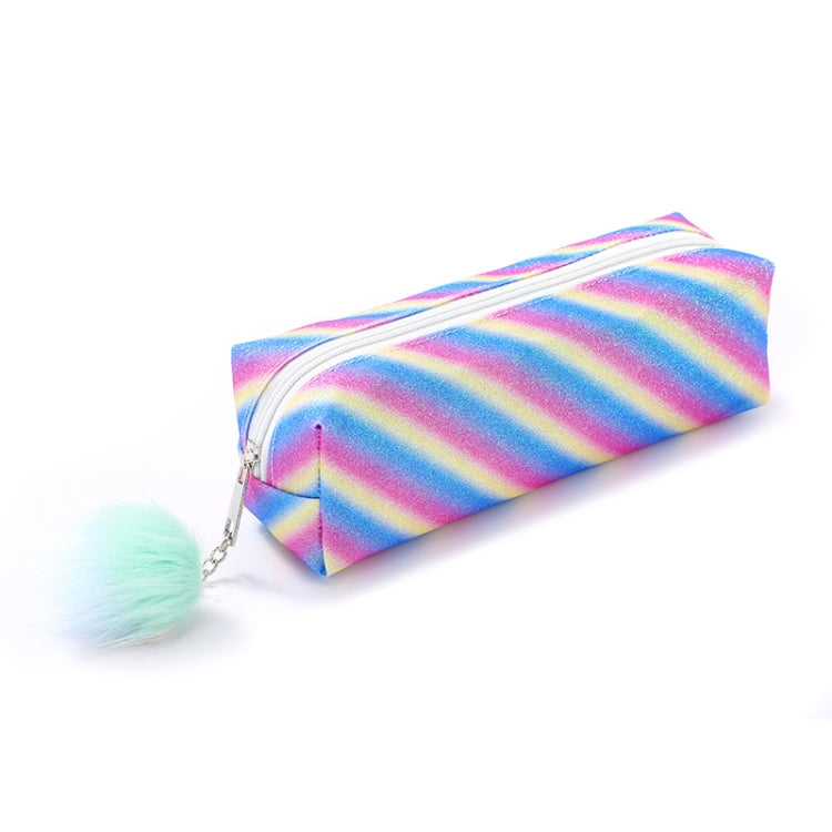 Rainbow Glitter Pen Bag Shimmering Pencil Bag Make-up bag